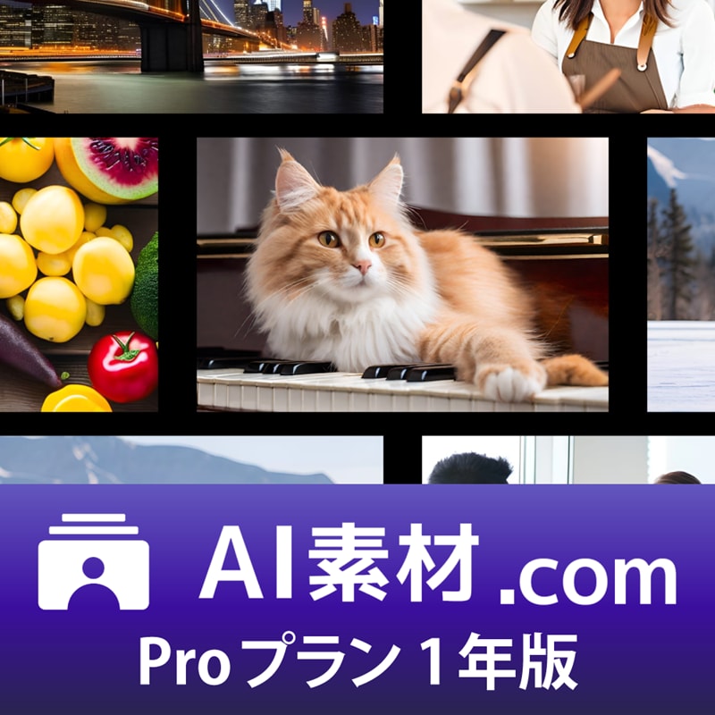 AI素材.com Proプラン 1年版 オンラインコード版