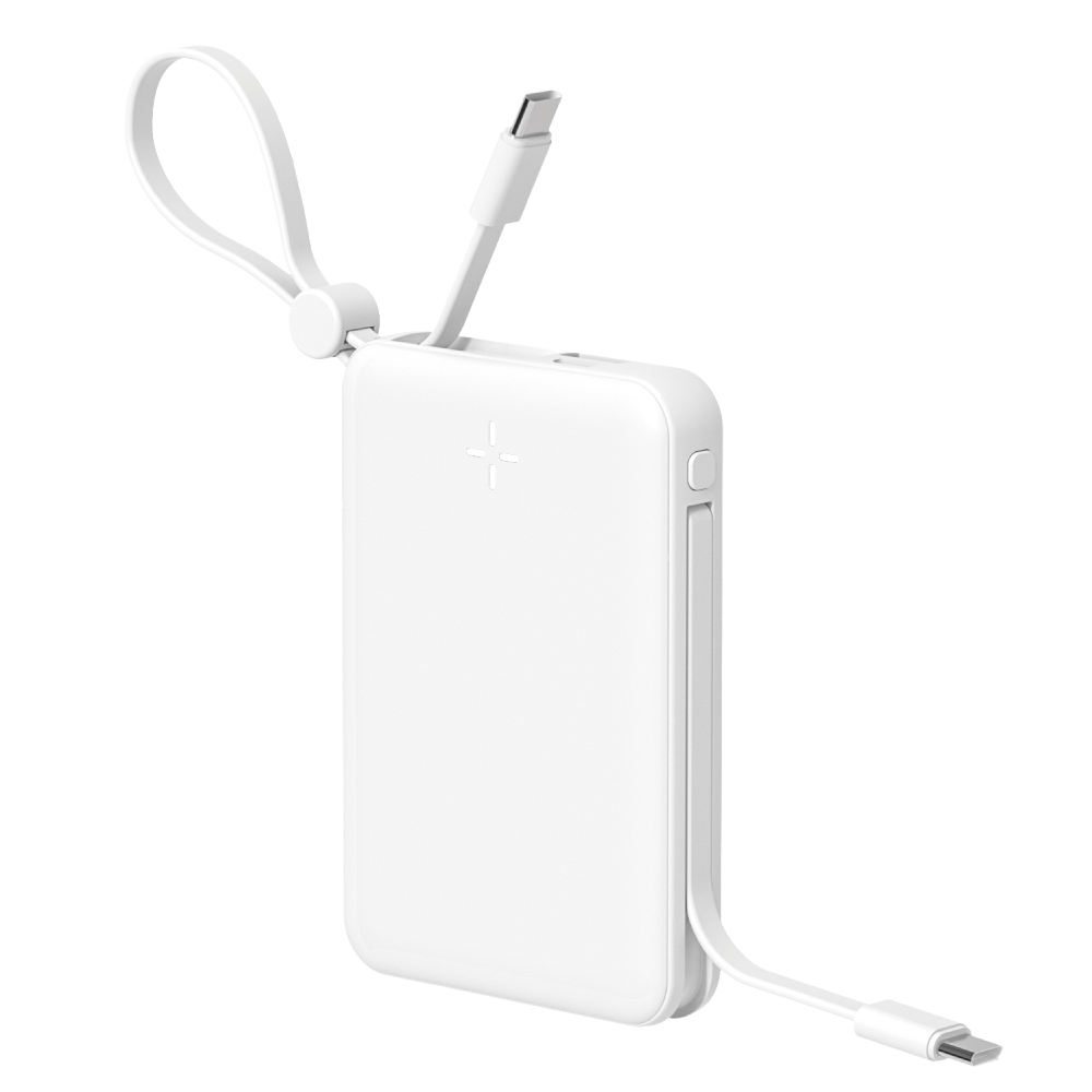 ケーブル一体型モバイルバッテリー（10000mAh）｜ソースネクスト