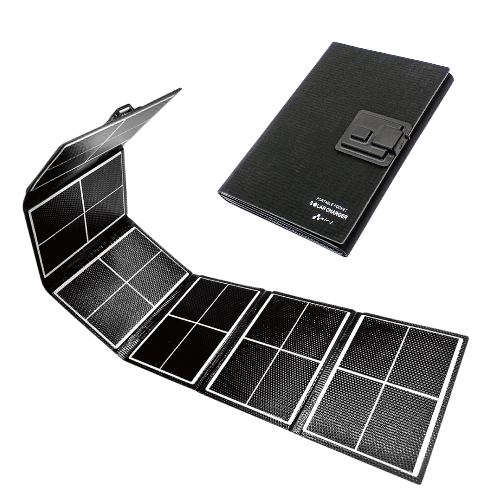 ポータブルポケットソーラー充電器 最大出力14W｜ソースネクスト